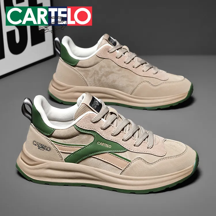CARTELO/卡帝乐鳄鱼秋季百搭休闲鞋防水潮流百搭防滑耐磨板鞋