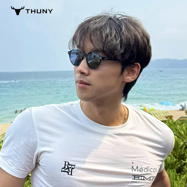 森霓THUNY时尚百搭复古墨镜男女士专用遮阳防晒防紫外线太阳眼镜商品图