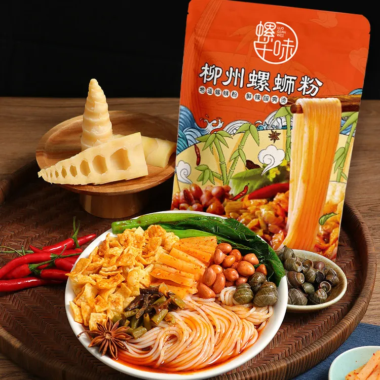 螺千味广西柳州正宗螺蛳粉305g*8袋方便速食螺狮粉香辣美味螺丝粉