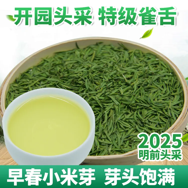 正宗2025年茶叶特级雀舌贵州湄潭明前翠芽春芽浓香型绿茶罐装茶叶