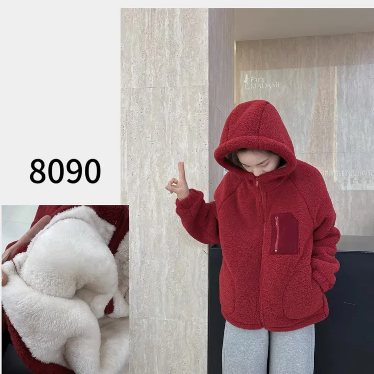 【8090暖居】冬季必买三层加厚睡衣套装小火炉连帽休闲家居服-24238