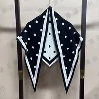 （三角波点）厚款针织50*145左右三角巾围巾