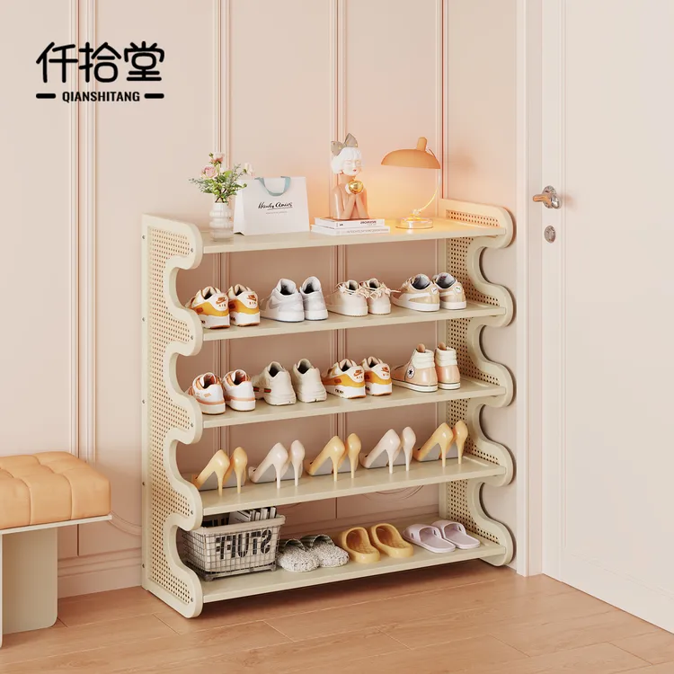 简易鞋架子多层家用门口外楼道带门鞋柜防尘宿舍小型室内好看耐用