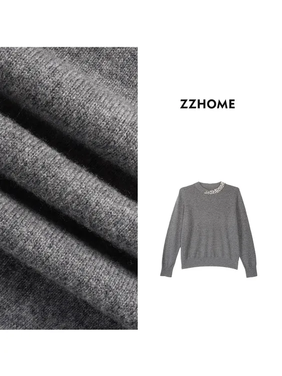 ZOZO HOME ｜织物之美匠心手钉珠经典毛衣q172788p商品图