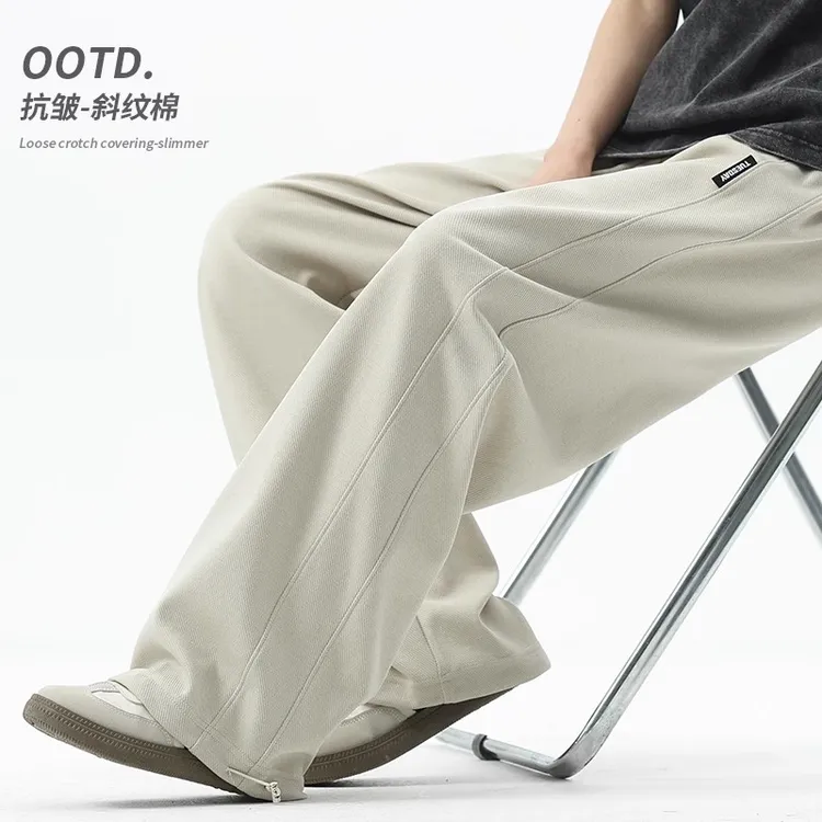 裤子男款秋冬款裤子爆款2025新款宽松休闲卫裤秋季加绒男士运动裤