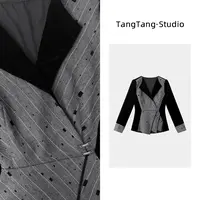 【TangTang·Studio】雅典时代丝绒百搭显瘦女装上衣-2510560