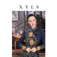 女装连衣裙弹力印花T006903