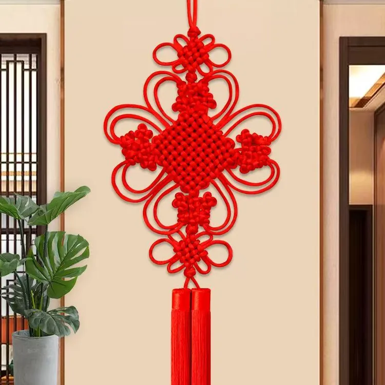中国结挂件客厅大号乔迁搬家结婚玄关过道走廊背景墙手工编织装饰