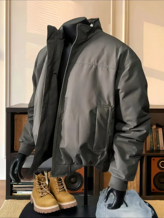 gtal美式正肩飞行夹克棉服男冬季加厚痞帅高级感防水工装棉衣外套