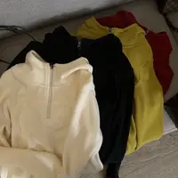 阿黎精选-------显瘦设计款双面绒帽衫