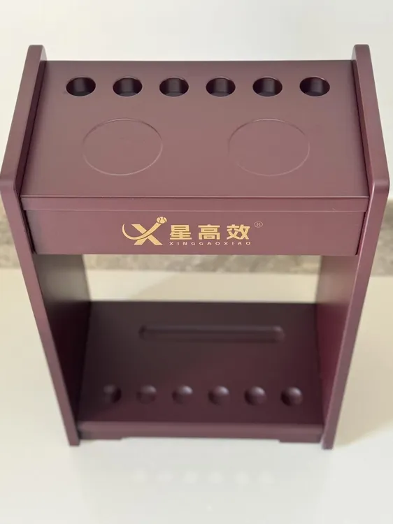 台球球杆落地式多孔收纳展示架实木立式放置架