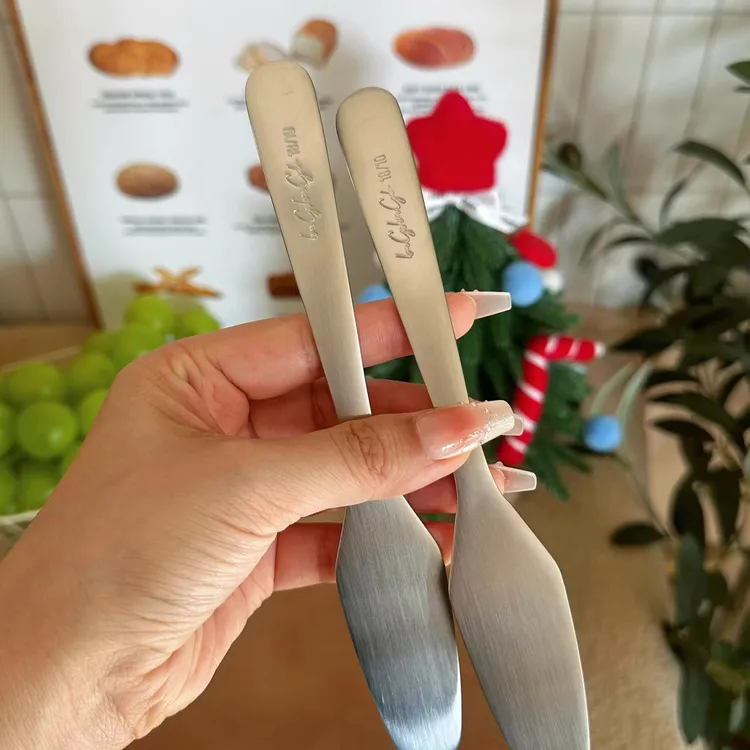 304不锈钢黄油刀面包吐司果酱奶酪抹刀搅拌勺挖勺哑光高品质