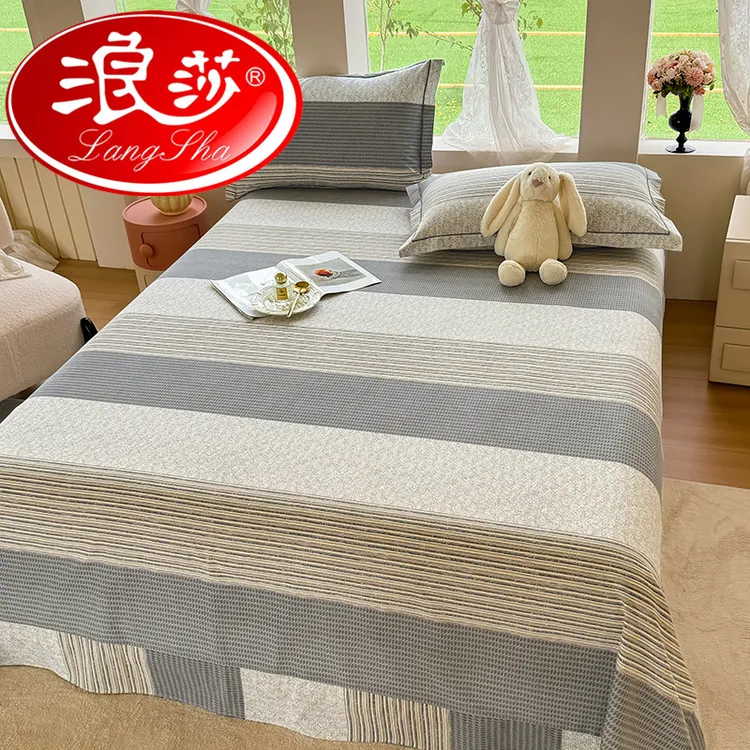 浪莎A类加厚纯棉磨毛床单单件100全棉2025新款四季款单双三件套