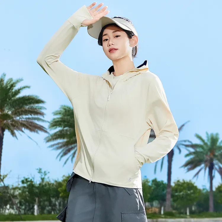 蕉下客防晒衣夏季透气骑行连帽外套防紫外线修身冰感轻薄防晒服