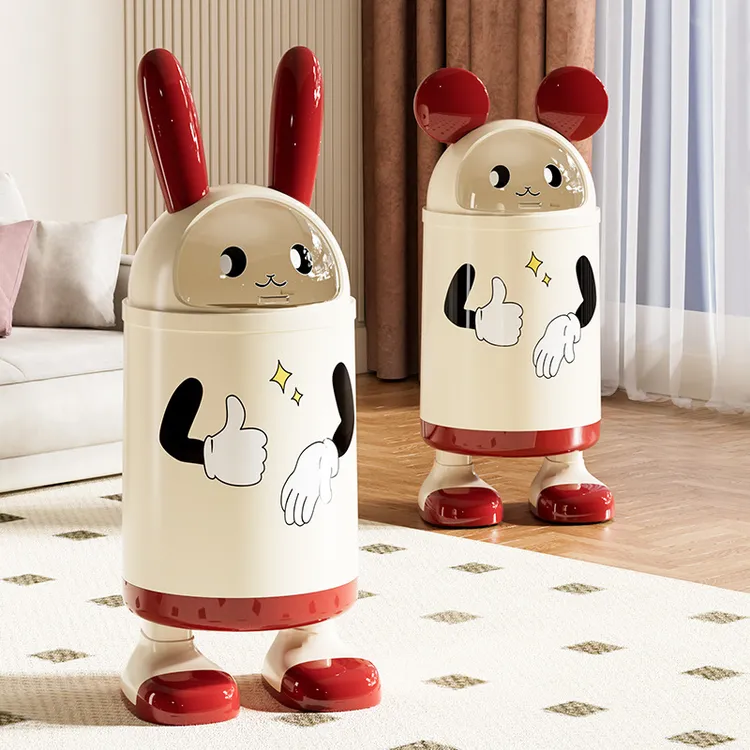 网红垃圾桶2025款现代客厅高颜值家用大号带盖高端上档次主卧轻奢