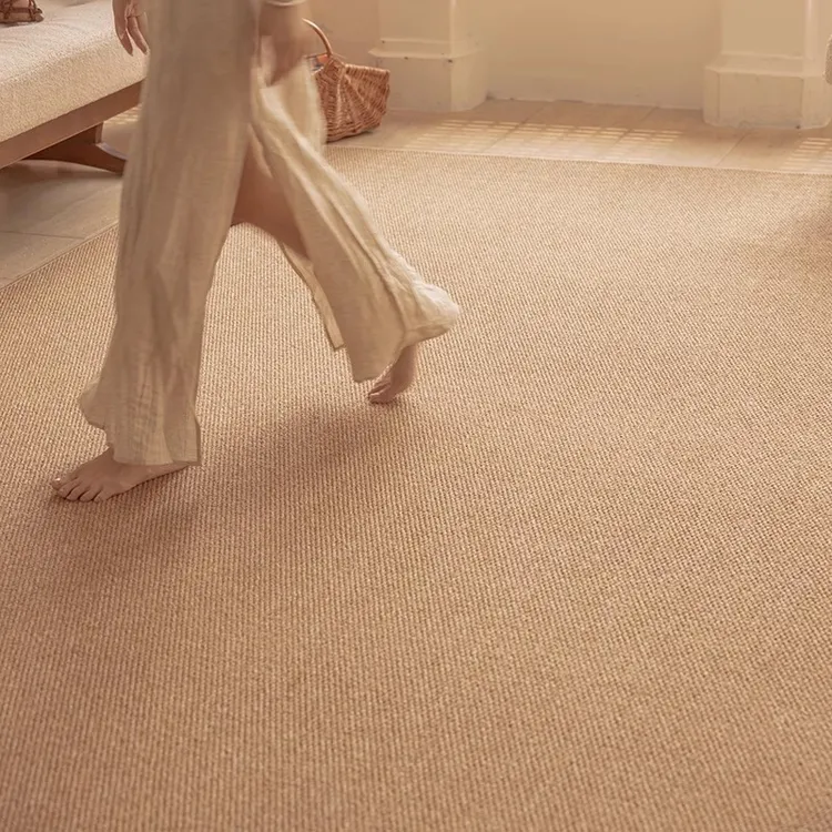 地毯客厅2025新款仿剑麻沙发地垫日式黄麻猫抓板摄影棚摄影棚地毯