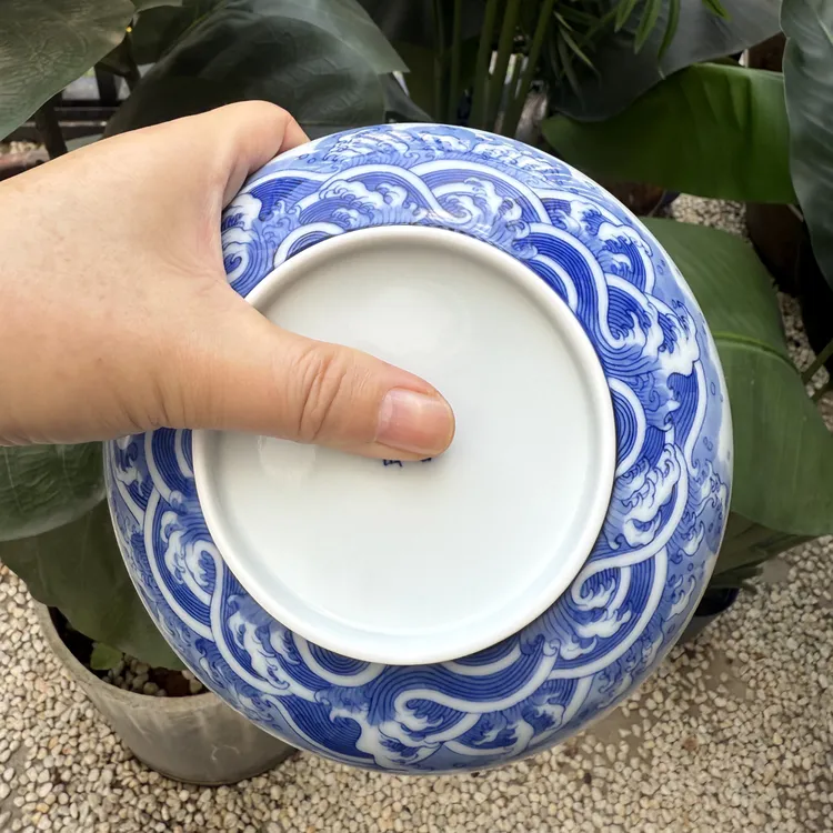 承清重工复刻款干泡圆形陶瓷中式小盘白瓷