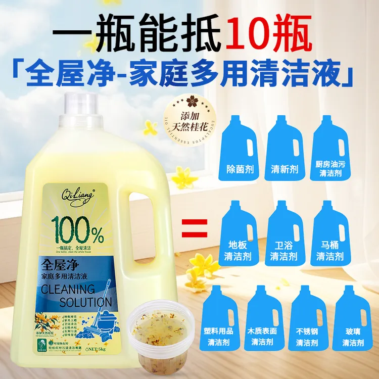 全屋净家庭多用清洁液10斤装