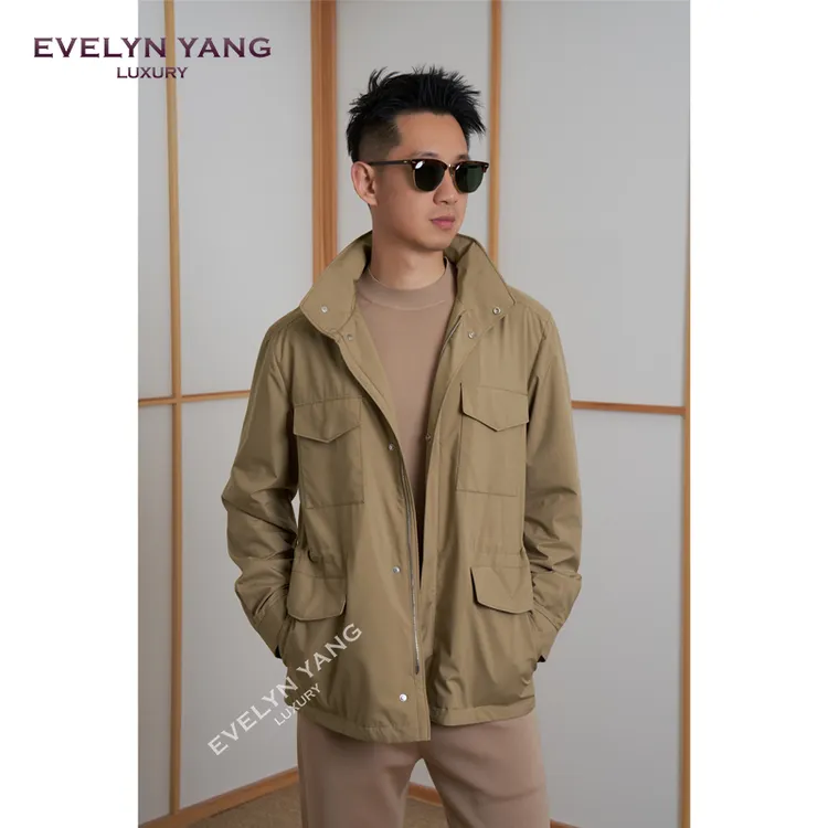 EVELYN YANG秋季新款男士全场景Olmetex超柔FB羊毛旅行者外套夹克