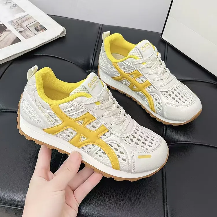 阿甘鞋子女2025新款爆款夏季薄款超火网面透气小白休闲跑步运动鞋