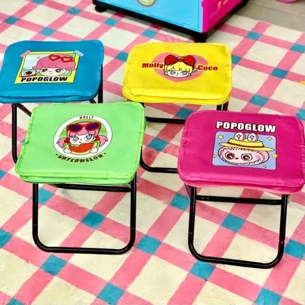 新款molly口袋小马扎折叠凳便携钓鱼凳手包凳旅行露营可折叠笔袋