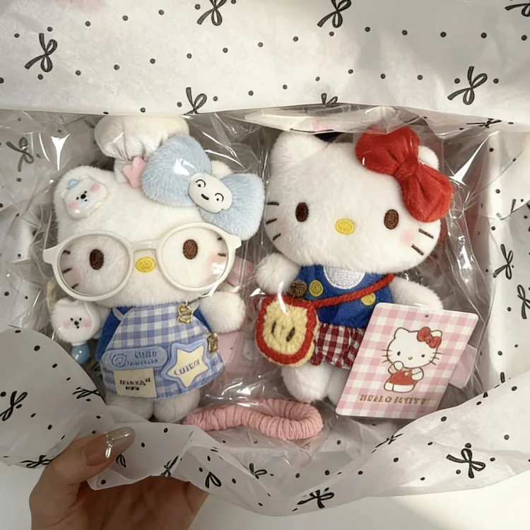 【正版合集】hellokitty五件套礼盒 生日礼物KT包包挂件三丽鸥玩偶