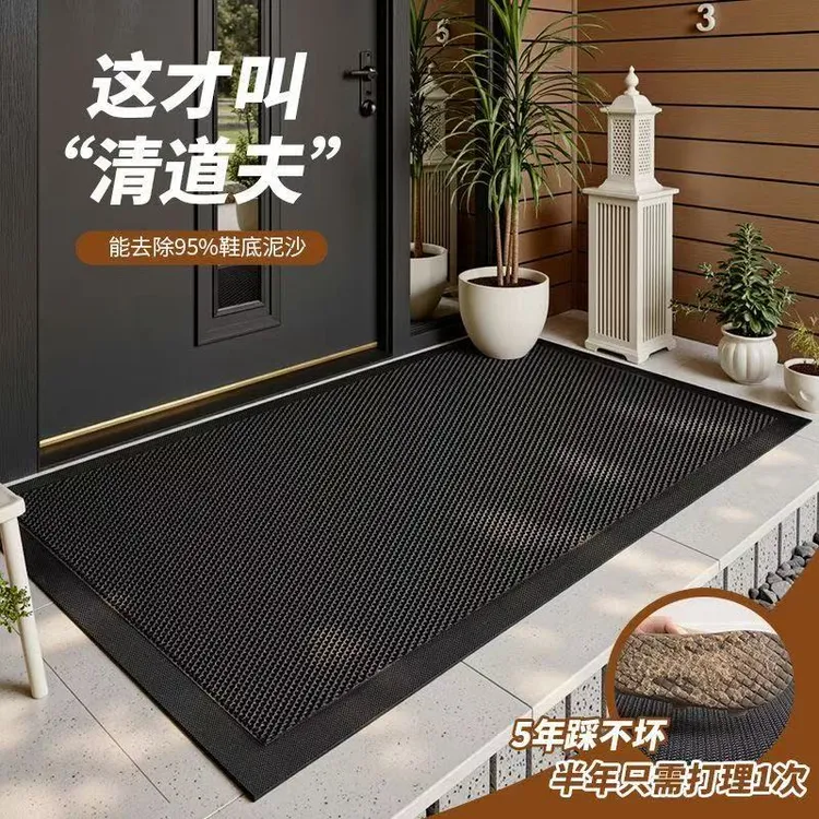 多莱妮豪宅门口入户门除尘高弹力脚垫户外耐磨防滑进门垫玄关耐脏