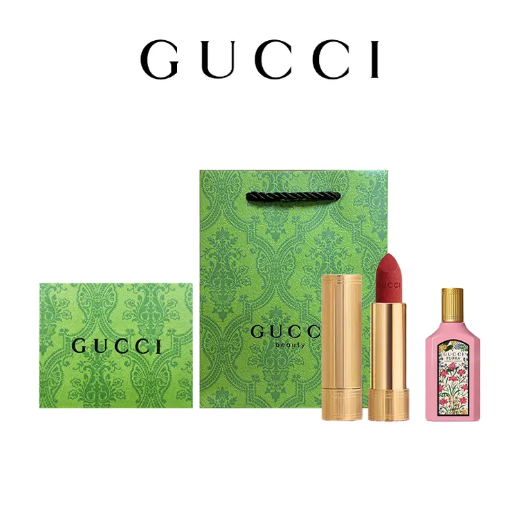 【双11礼物福利】GUCCI/古驰金管口红505+绮梦栀子5ml 礼盒装