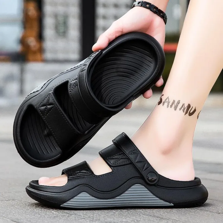 日本HKHY凉鞋男夏季外穿两用户外运动开车大码防滑防臭越南沙滩鞋