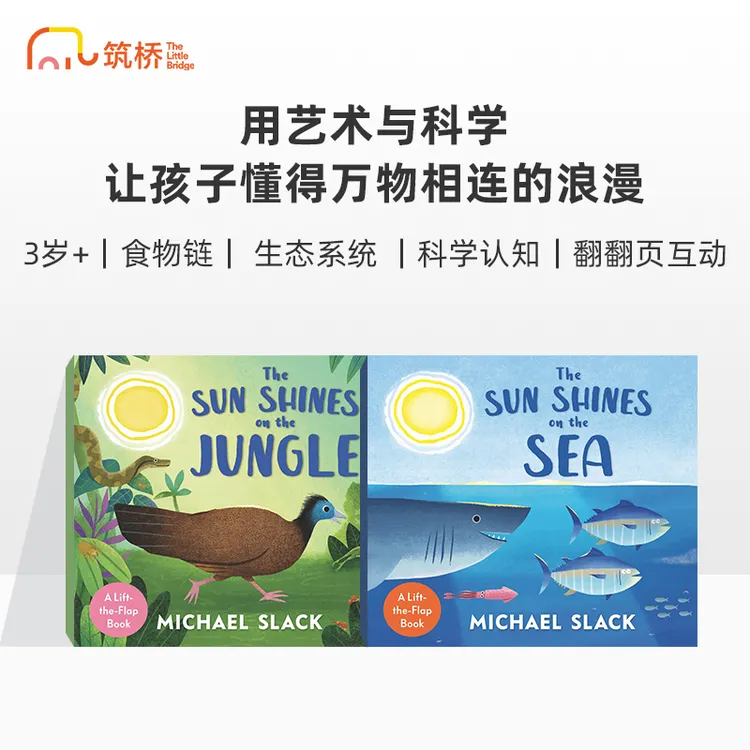 筑桥The Sun Shines on the...食物链翻翻书