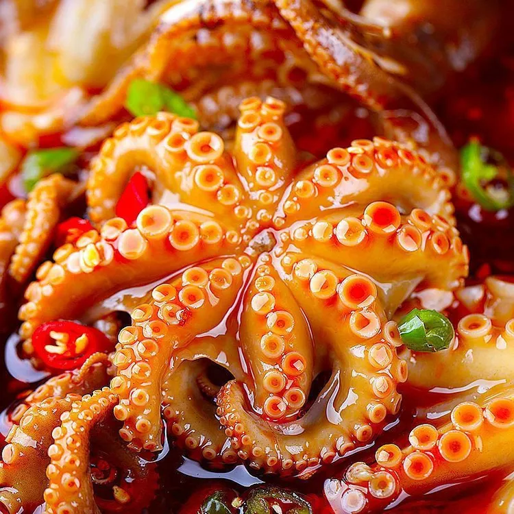 【麻辣八爪鱼】即食捞汁海鲜爆头墨鱼网红零食麻辣海鲜开罐即食