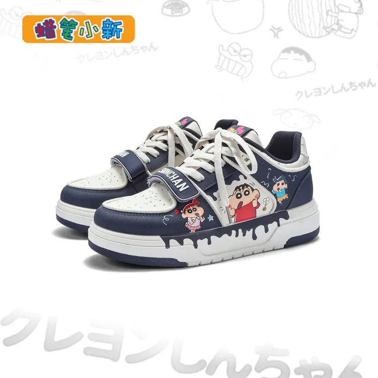 蜡笔小新联名鞋子男款秋季透气厚底增高鞋2025新款情侣百搭运动鞋