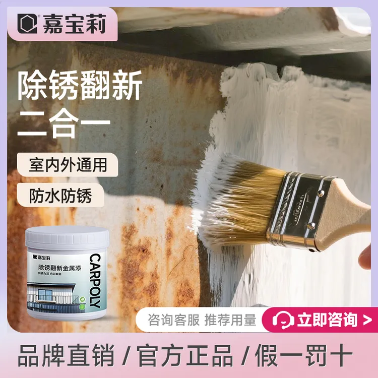 嘉宝莉除锈金属漆翻新改色漆防盗门铁门栏杆室内外铁器diy自刷漆商品图