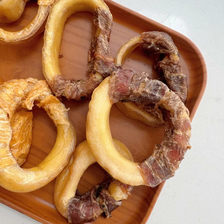 狗狗磨牙棒牛皮鸡肉甜甜圈宠物零食耐咬洁齿大小型犬通用