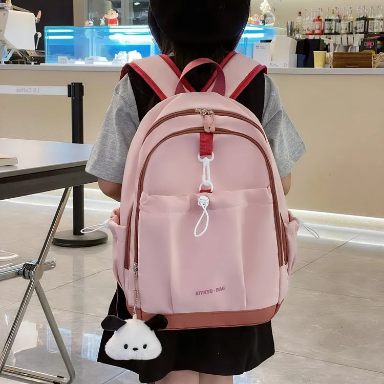儿童新款简约背包旅行研学包小学生书包护脊减负一二三年级双肩包