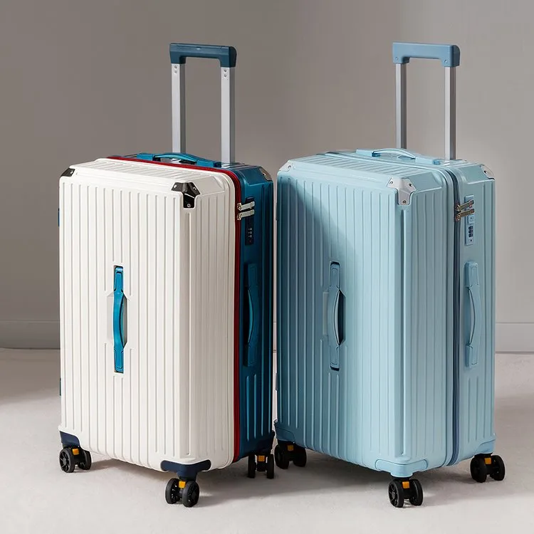 乾彬白色网红拉杆箱超大容量旅行ins日系密码箱万向轮加厚行李箱
