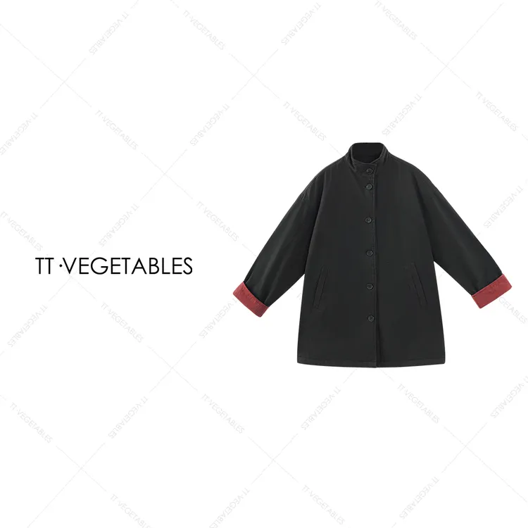 噢芬/小个子 【喵泡】棉柔圆领高端气质短棉服秋冬上衣522276