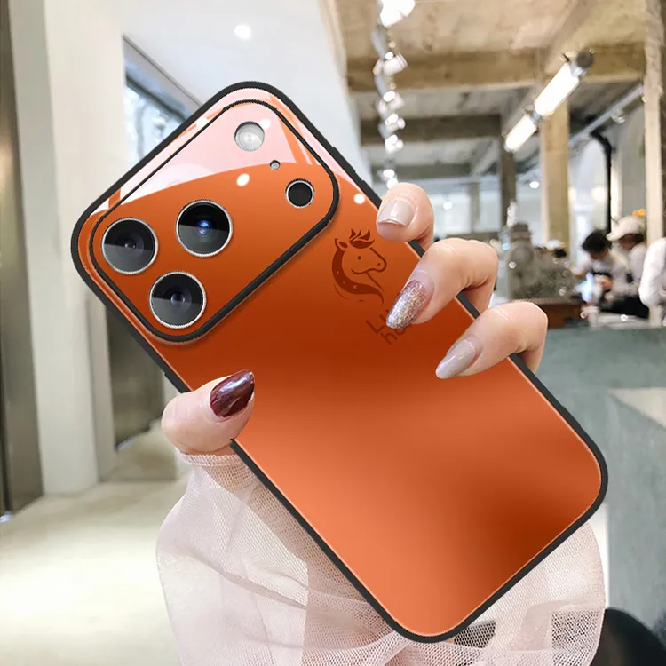 适用苹果17promax手机壳星宇橙小马iphone16新款17air高级感ins风