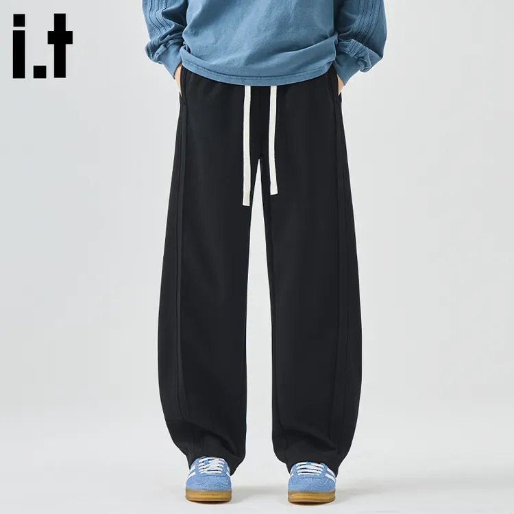 i.t:CHOCOOLATE痞帅宽松休闲裤男款秋季时尚百搭舒适垂感运动长裤