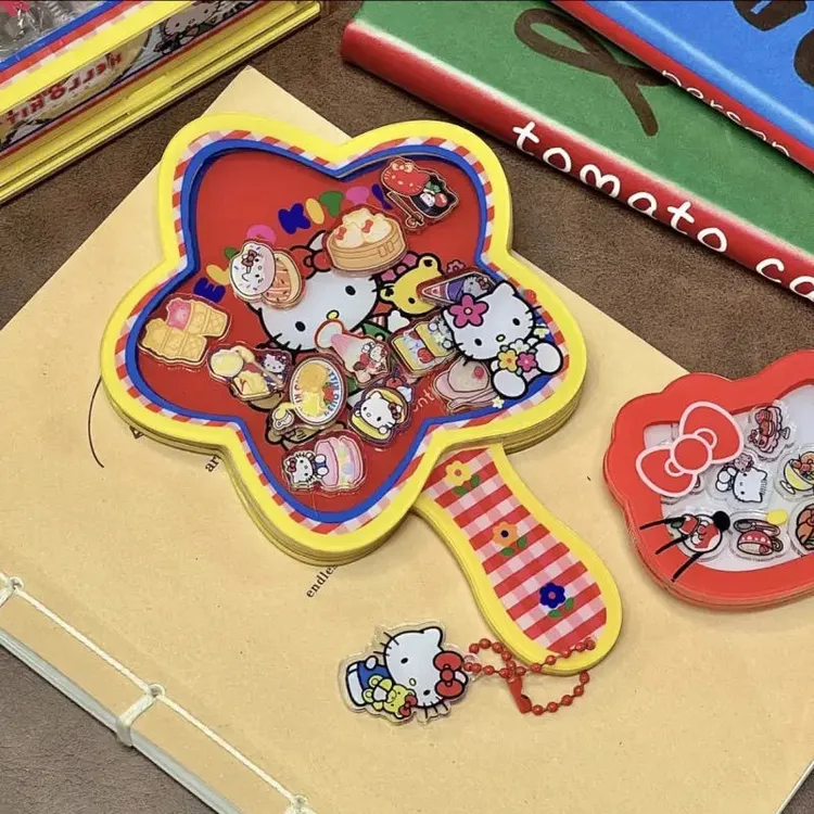 【3.5万人收藏】HelloKitty摇摇乐镜子亚克力随身便携梳妆镜复古风