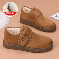 棉羊毛雪地靴秋冬休闲棉鞋纯色拼色棉靴毛靴加绒加厚保暖防滑