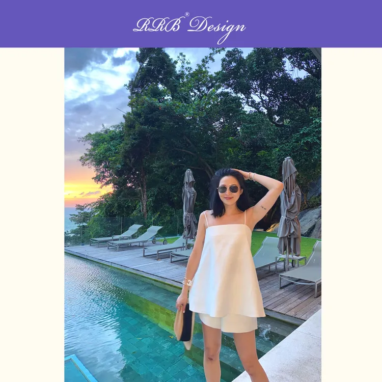 RRB Design「自然之诗」宽松显瘦吊带裙+百搭短裤优雅松弛两件套