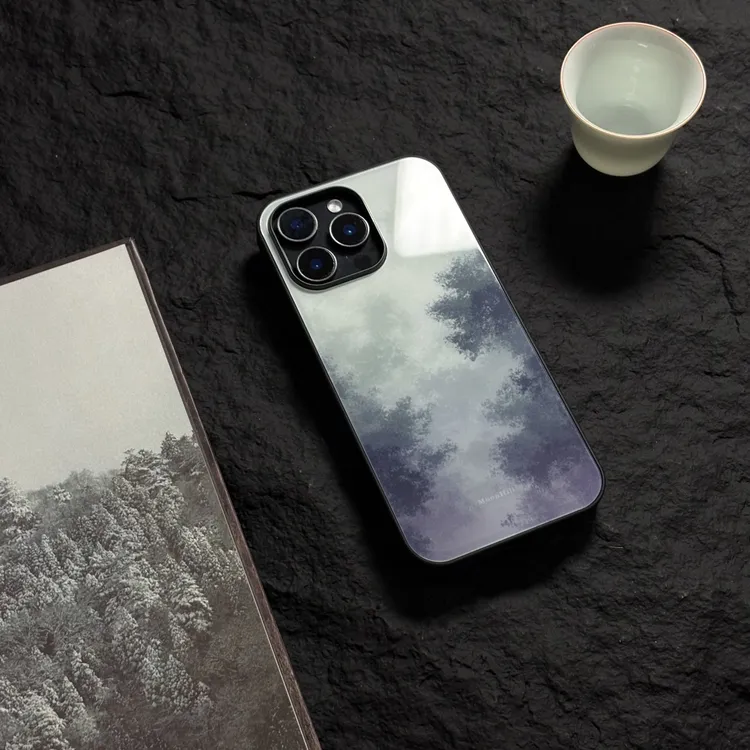 《暮染烟岚》新中式适用于16promax苹果手机壳15promax高级感手机壳