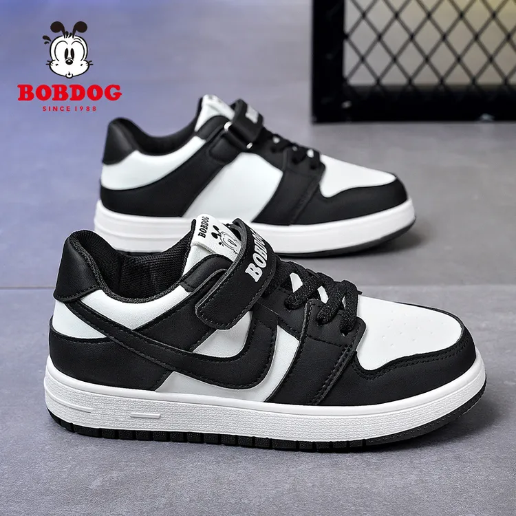 巴布豆儿童鞋男童运动鞋秋季板鞋加绒保暖3到6岁跑步鞋6-12岁男孩