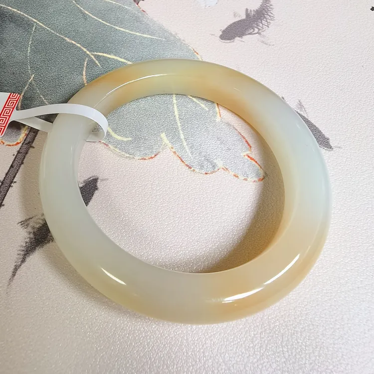 糖白浅糖纯天然和田玉小圈口50-52