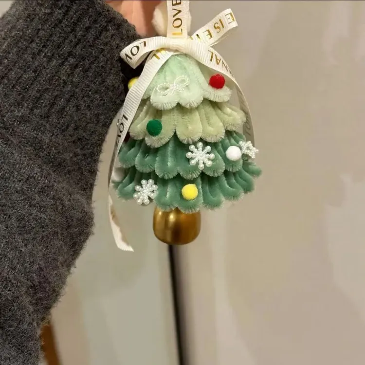 【现货】圣诞树车挂DIY扭扭棒圣诞挂件节日创意礼物手工材料包