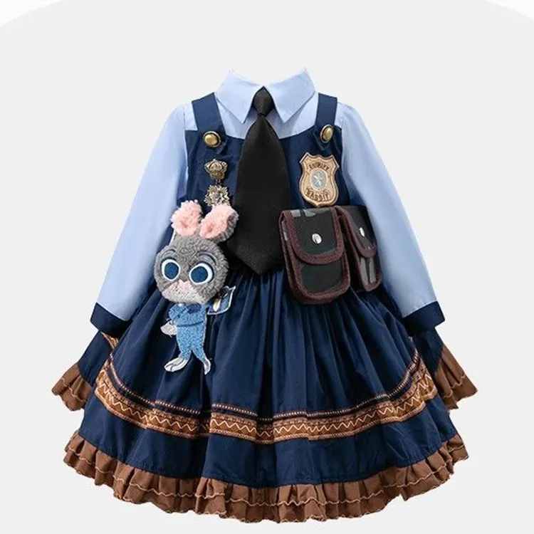 公主裙洛丽塔女童裙子儿童秋冬装连衣裙2025新款洋气女孩朱迪衣服