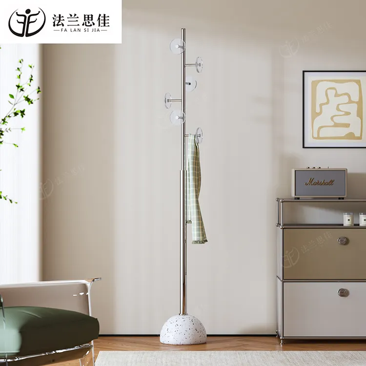 经典意式不锈钢衣帽架落地立式衣架卧室挂衣架卧室客厅挂衣服架