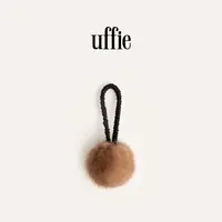 UFFIE于绘 小毛球 米黄貂饰毛球球发圈