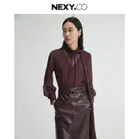 【晨粉专享价】NEXY.CO/奈蔻丝绸上衣XD02315U8